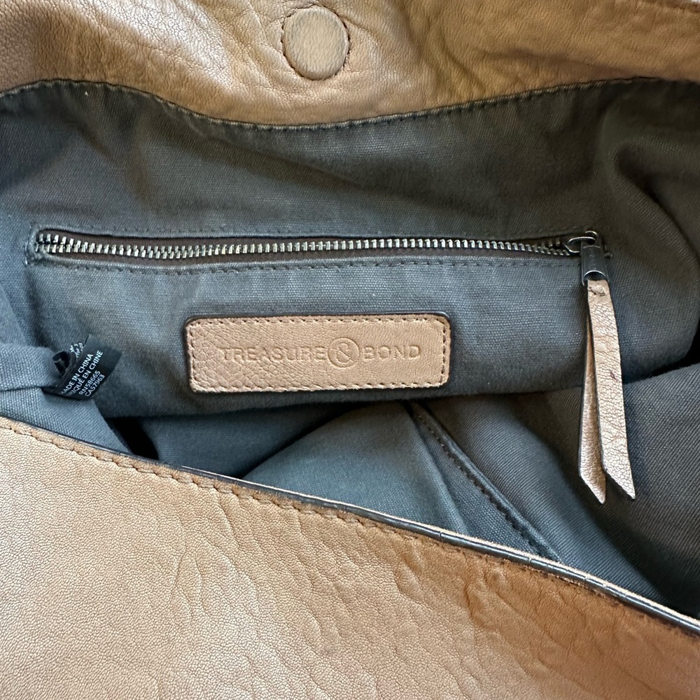 Treasure & Bond Brown Leather Hobo Bag - Picture 2 of 10